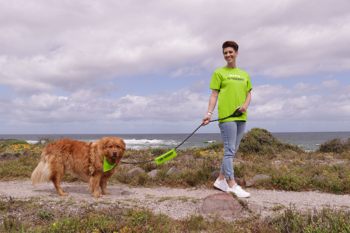 I am Friendly Lead or Leash Cover