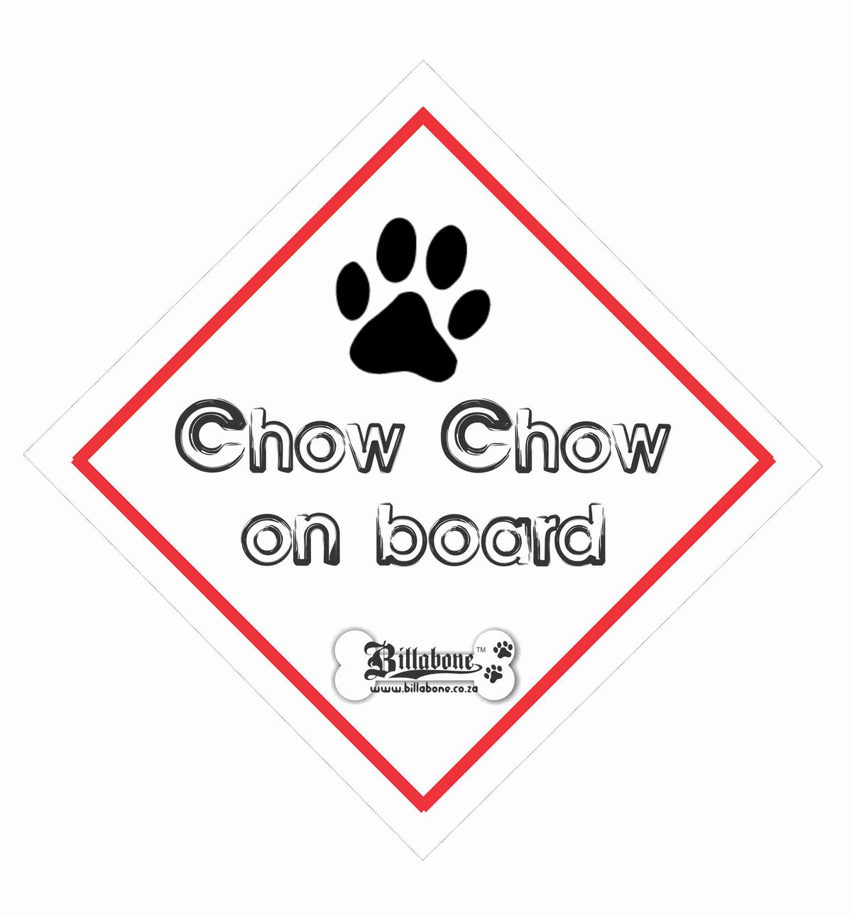 Chow Chow On Board Car Sign or Sticker – Billabone