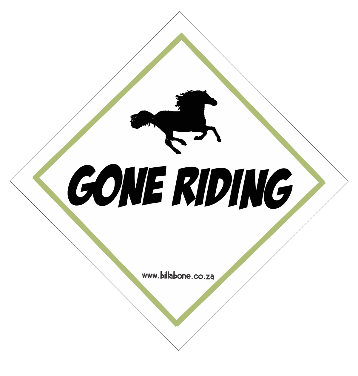 Gone Riding Car Sign or Sticker – Billabone