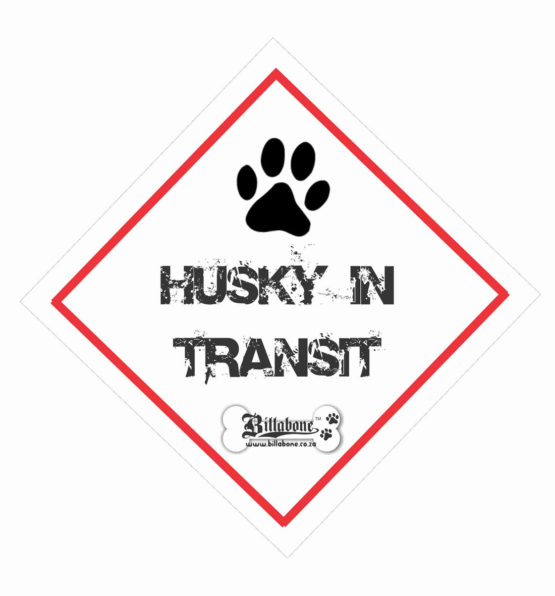 Husky in Transit On Board Car Sign or Sticker – Billabone